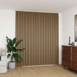 Naktinė Užuolaida Su Kabliukais, Taupe Spalvos, 290X245Cm