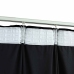 Gaismu Necaurlaidīgs Aizkars Ar Āķiem, 290X245 Cm, Melns Samts Vidaxl