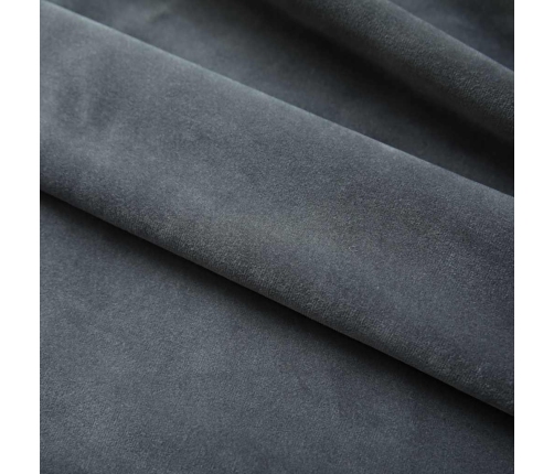 Pimendavad Kardinad 2 Tk Konksud, Samet, Antratsiit, 140X225 Cm