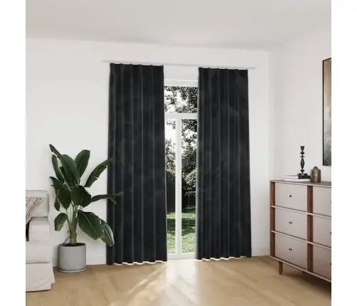 Biezie Aizkari Ar Āķiem, 2 Gab., Pelēks Samts, 140X225 Cm Vidaxl Biezie Aizkari Ar Āķiem, 2 Gab., Pelēks Samts, 140X225 Cm Vidaxl
