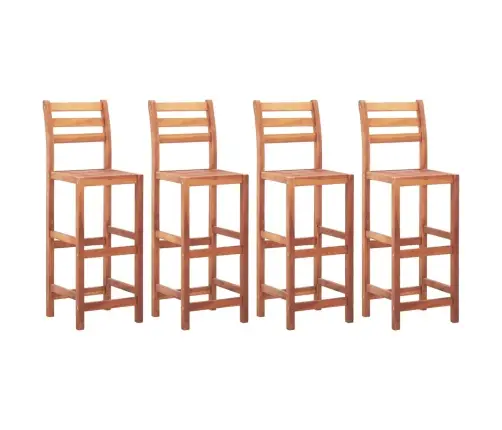 Baro Kėdės, 4 Vnt., Akacijos Medienos Masyvas