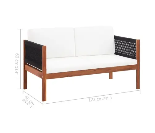 Dārza Dīvāns, Divvietīgs, Akācijas Masīvkoks Vidaxl Dārza Dīvāns, Divvietīgs, Akācijas Masīvkoks Vidaxl