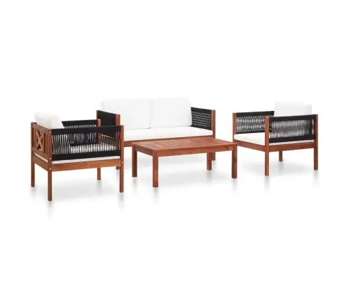 4-Daļīgs Dārza Atpūtas Mēbeļu Komplekts, Akācijas Masīvkoks Vidaxl