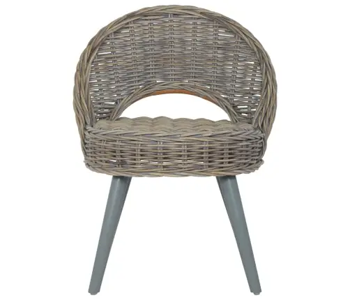 Atpūtas Krēsls, Kubu Rotangpalma, Pelēks Vidaxl