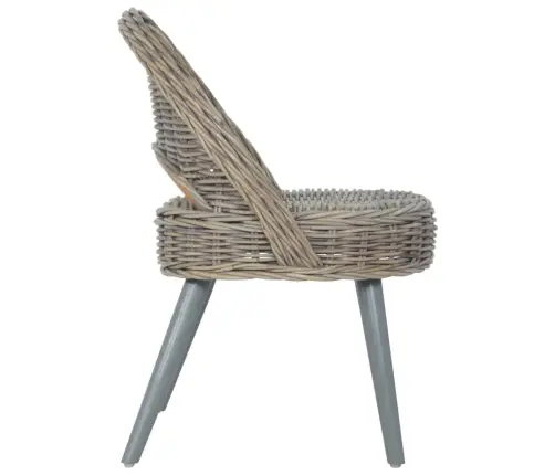 Atpūtas Krēsls, Kubu Rotangpalma, Pelēks Vidaxl