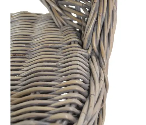 Atpūtas Krēsls, Kubu Rotangpalma, Pelēks Vidaxl