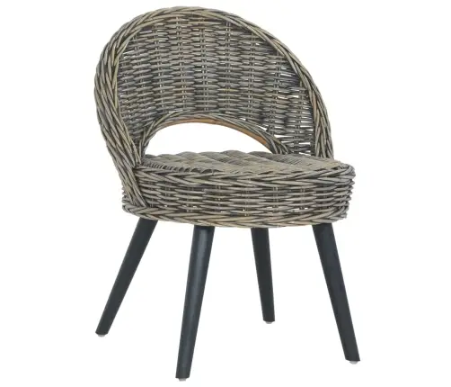 Krėslas, Juodos Spalvos, Kubu Ratanas