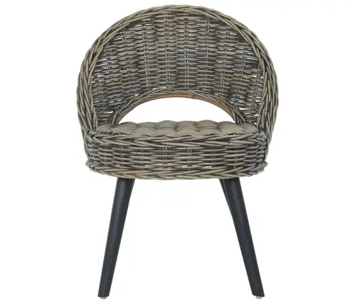 Krėslas, Juodos Spalvos, Kubu Ratanas