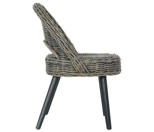 Krėslas, Juodos Spalvos, Kubu Ratanas