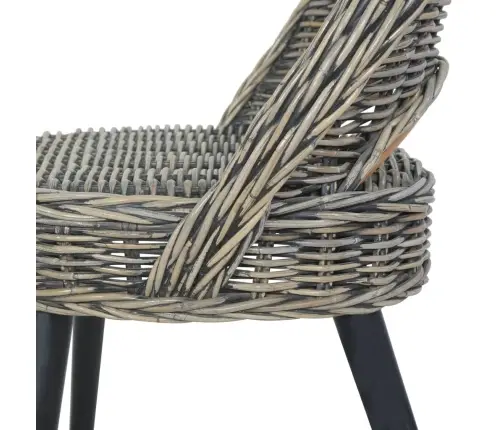 Krėslas, Juodos Spalvos, Kubu Ratanas