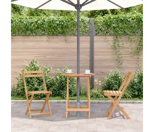 Saliekams Dārza Galds, 60X75 Cm, Akācijas Masīvkoks Vidaxl