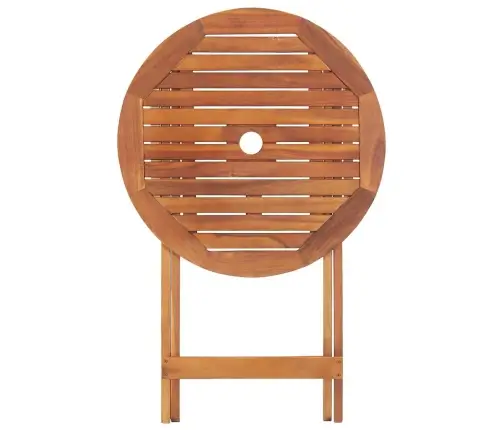 Saliekams Dārza Galds, 60X75 Cm, Akācijas Masīvkoks Vidaxl