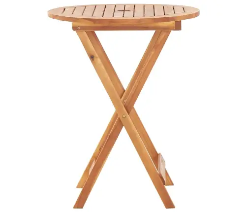 Saliekams Dārza Galds, 60X75 Cm, Akācijas Masīvkoks Vidaxl