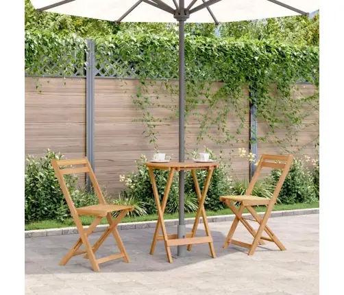 Saliekams Dārza Galds, 60X75 Cm, Akācijas Masīvkoks Vidaxl