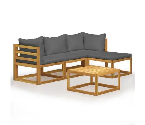 5-Osaline Aiadiivanikomplekt Patjadega, Akaatsiapuit