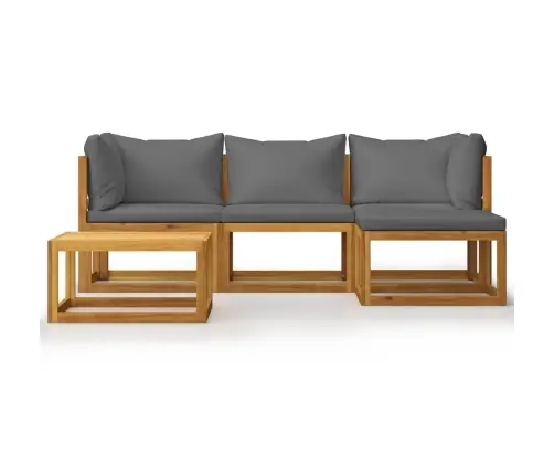 5-Osaline Aiadiivanikomplekt Patjadega, Akaatsiapuit