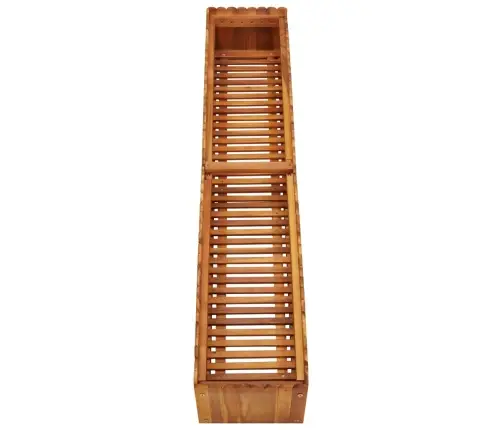 Augstā Puķu Kaste, 150X30X25 Cm, Akācijas Masīvkoks Vidaxl