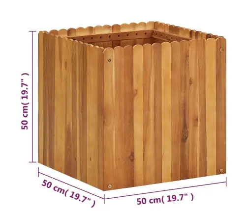Sodo Lovelis, 50X50X50 cm Akacijos Masyvas, Aukštas