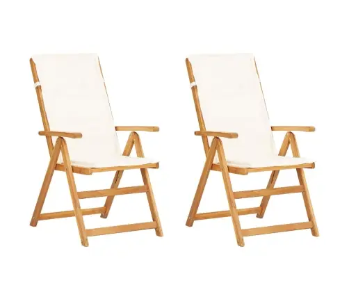 Atgāžami Dārza Krēsli, 2 Gab., Brūns Akācijas Masīvkoks Vidaxl