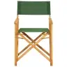 Režisora Krēsli, 2 Gab., Zaļi, Akācijas Masīvkoks Vidaxl