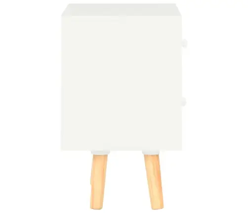 Öökapid 2 Tk, Valge 40 X 30 X 50 cm Männipuit