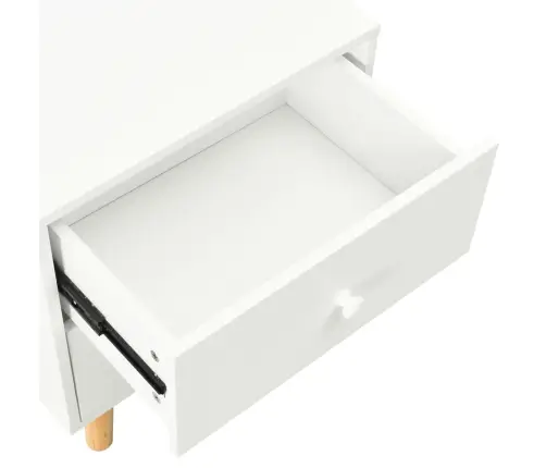 Öökapid 2 Tk, Valge 40 X 30 X 50 cm Männipuit