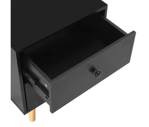 Naktsskapīši, 2 Gb., 40X30X50 Cm, Melni, Priedes Masīvkoks Vidaxl Naktsskapīši, 2 Gb., 40X30X50 Cm, Melni, Priedes Masīvkoks Vidaxl