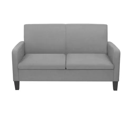 Auduma Dīvāns, 2 Gab., Gaiši Pelēks Vidaxl