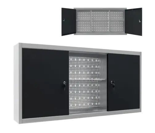 Prie Sien. Mont. Įrank. Spint., Pilk./Juod. Sp., Met., Ind. St.