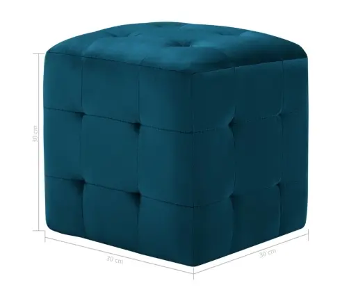 Tumba 2 Tk, Sinine, 30 X 30 X 30 cm Sametkangas