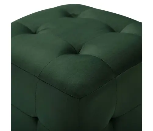 Pufi, 2 Gab., Zaļi, 30X30X30 Cm, Samts Vidaxl