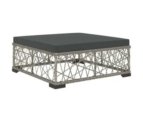 5-Osaline Aiamööblikomplekt Patjadega, Polürotang, Hall