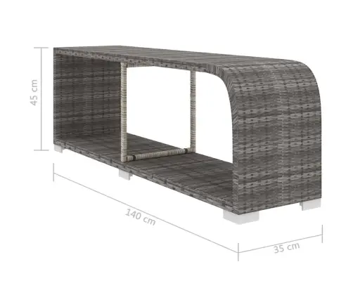 11-Daļīgs Dārza Atpūtas Mēbeļu Komplekts, Pelēks Pe Vidaxl