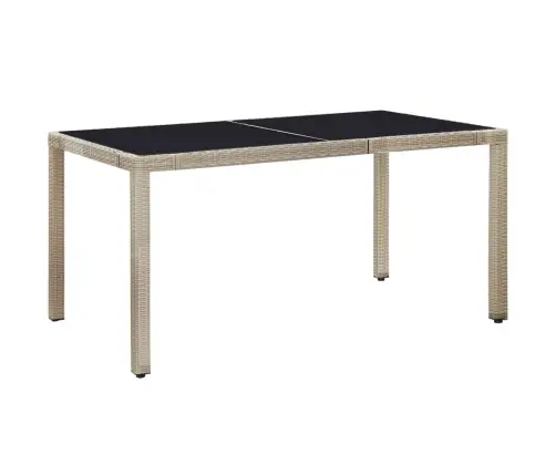 7-Osaline Aiamööblikomplekt Patjadega, Polürotang, Beež