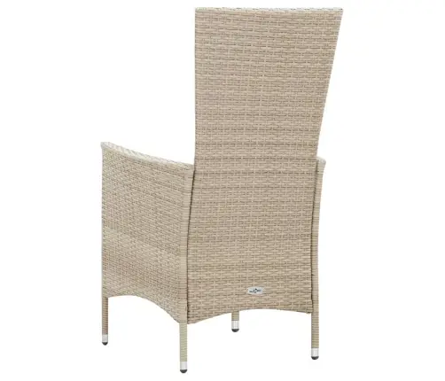 9-Daļīgs Dārza Mēbeļu Komplekts Ar Matračiem, Pe Rotangpalma Vidaxl