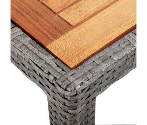 9-Daļīgs Dārza Mēbeļu Komplekts Ar Matračiem, Pelēks Pe Pinums Vidaxl