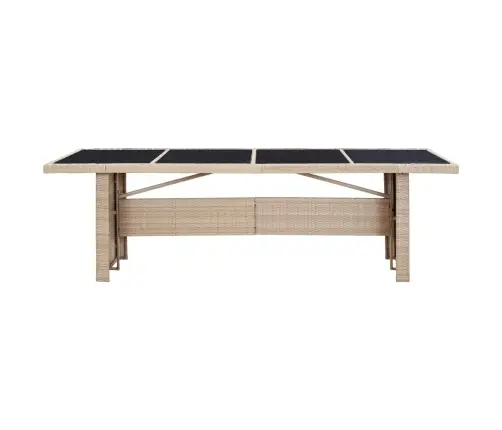 Valgomojo Komplektas Su Pagalvėmis, 9 Dalių, Smėlio, Ratanas