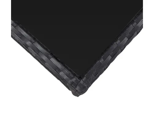 3-Daļīgs Bistro Mēbeļu Komplekts Ar Matračiem, Melns Pe Pinums Vidaxl