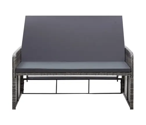 2-Osaline Aiamööblikomplekt Patjadega, Polürotang, Hall