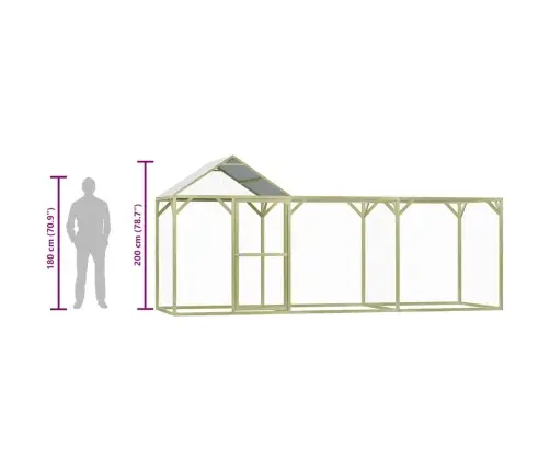 Kanakuut 4,5 X 1,5 X 2 M, Immutatud Männipuit