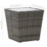 Arbatos Staliukas, Pilkas, 41,5X41,5X43Cm