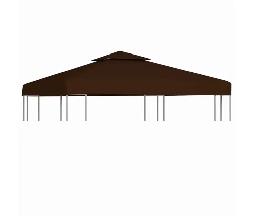Nojumes Jumta Pārsegs, Divdaļīgs, 310 G/M², 3X3 M, Brūns Vidaxl