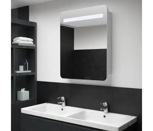 Ledidega Vannitoa Peegelkapp, 60 X 11 X 80 Cm