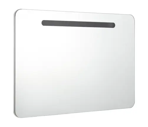 Vannasistabas Skapītis Ar Spoguli Un Led, 80X9,5X55 Cm   Vidaxl