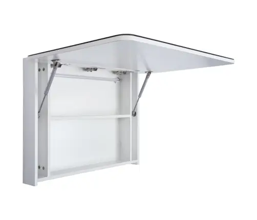 Vannasistabas Skapītis Ar Spoguli Un Led, 80X9,5X55 Cm   Vidaxl