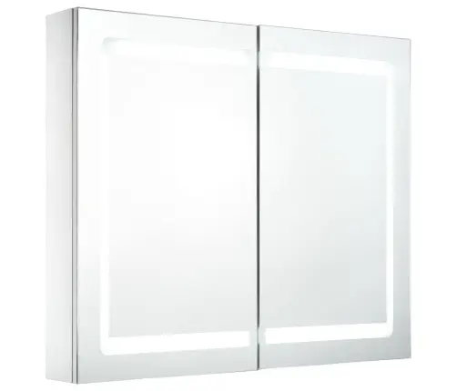 Vannasistabas Skapītis Ar Spoguli Un Led, 80X12,2X68 Cm Vidaxl