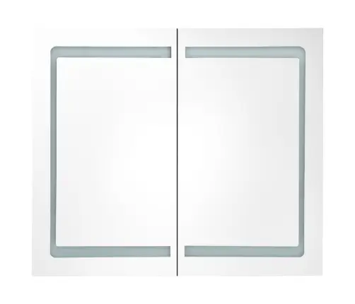 Vannasistabas Skapītis Ar Spoguli Un Led, 80X12,2X68 Cm Vidaxl