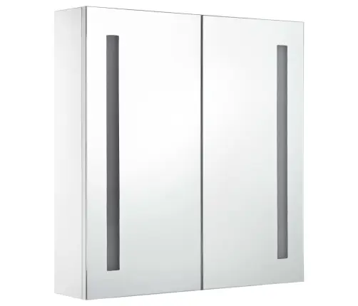 Vannasistabas Skapītis Ar Spoguli Un Led, 60X14X62 Cm Vidaxl