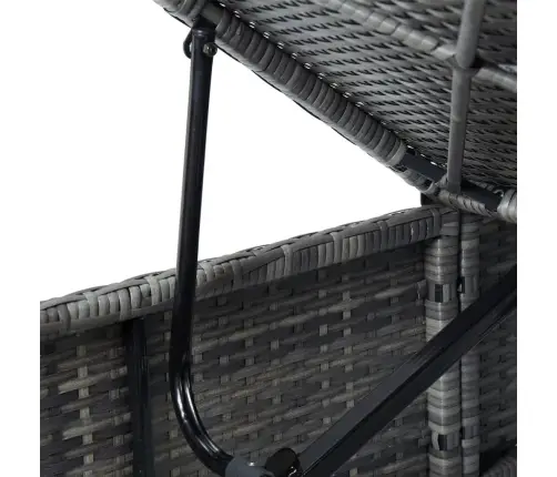 Saulės Gultas Su Čiužinuku, Pilkos Spalvos, Poliratanas