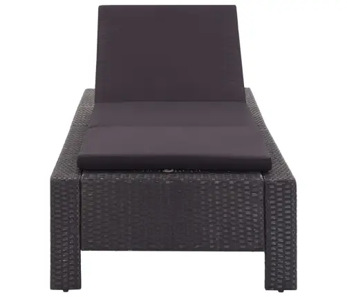 Päevitustool, Pehmendus, Must, Polürotang